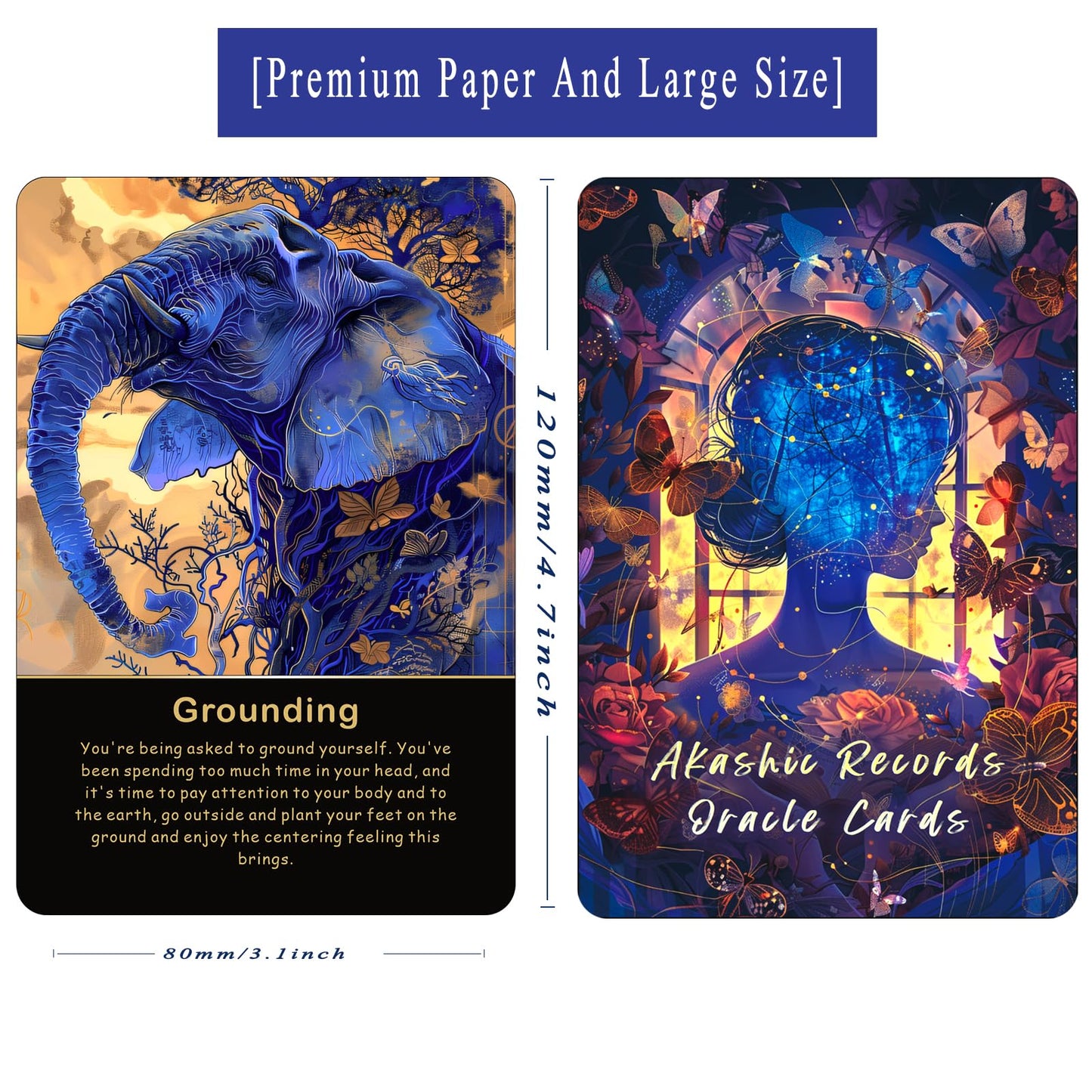 Akashic Oracle Cards, Oracle Cards and tarot cards for Beginners, Energy Healing Oracle Cards, 75 Oracle Cards to Reveal Soul's Truth, Clear Karmic Influences.